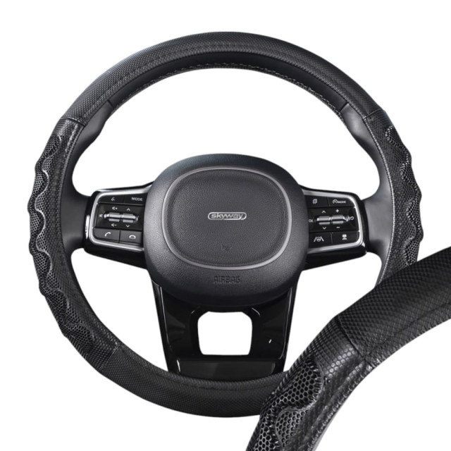 Оплетка экокожа Skyway Racer-2 M черная