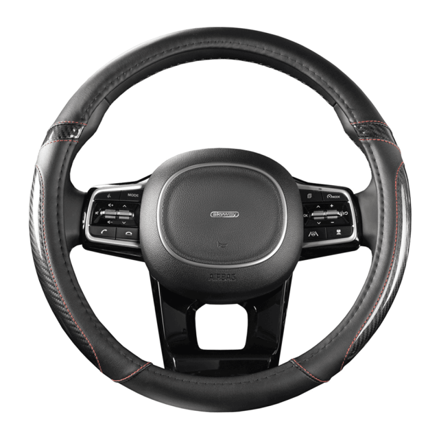 Оплетка экокожа Skyway Carbon- 1 M черная