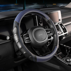 Оплетка экокожа Skyway Carbon-2 M черно/синяя