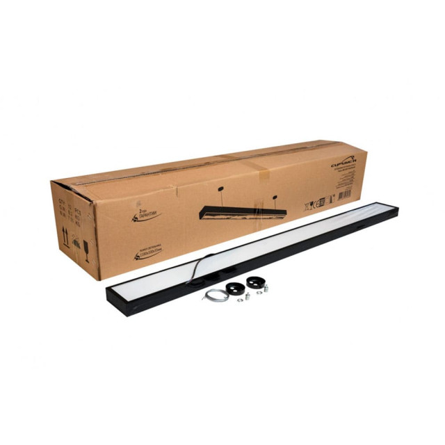 Светильник светодиодный СириусА UNI-1180-35W-OP-B-65K 1180*100*35 мм опал подвес 1 м