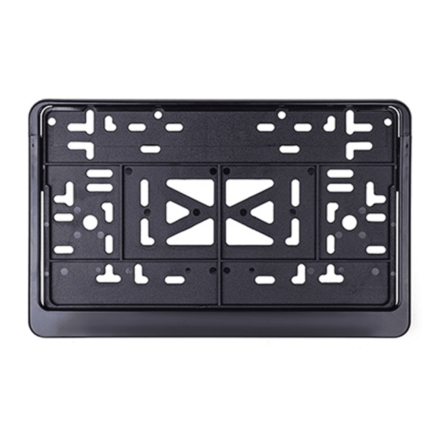 Рамка для номера Skyway S04102008 пластик с защелкой черная 290*170 мм