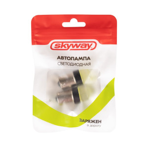 Автолампа диодная Skyway S08201430 S25/P21/5W 12V 1 COB 2 шт