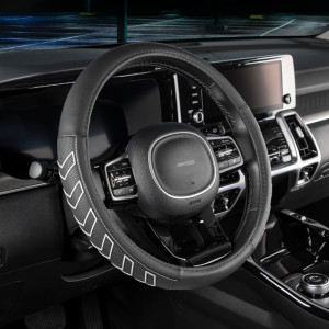 Оплетка экокожаSkyway Combo-9 M черно/серая