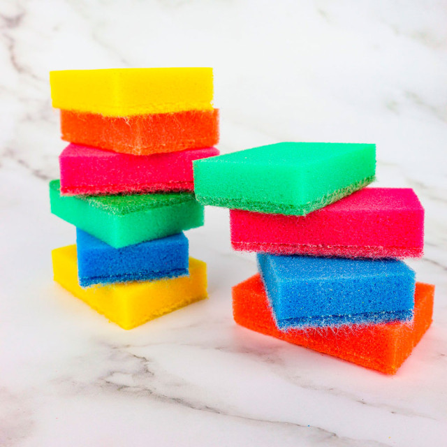 Губки для посуды Avikomp Макси Есо Technology 40974 85*60*25 мм микс 10 шт