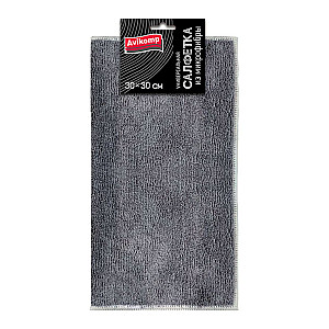 Салфетка универсальная Avikomp Графит 41254 из микрофибры 30*30 см серый