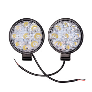 Фара светодиодная Skyway Off Road 84*84(100)*17 мм круглая дальний свет 9 диодов 2 шт