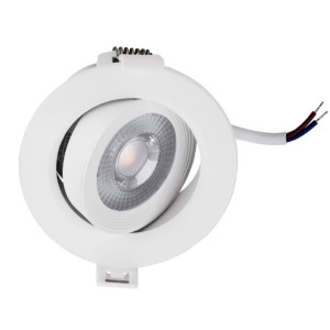 Светильник точечный Lumin-arte COB-DLL5W-YR SMD LED 5W 3000K 325LM 85*38 мм поворотный металл/пластик