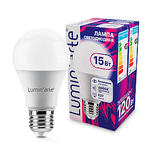 Лампа светодиодная Lumin-arte LSTD-A60 15Вт 4000K E27