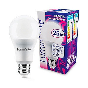 Лампа светодиодная Lumin-arte LSTD-A65-25W4KE27 LSTD-A65 25Вт 4000K E27