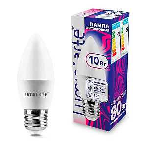 Лампа светодиодная Lumin-arte LSTD-С37 10Bт 4000К Е27 3/100