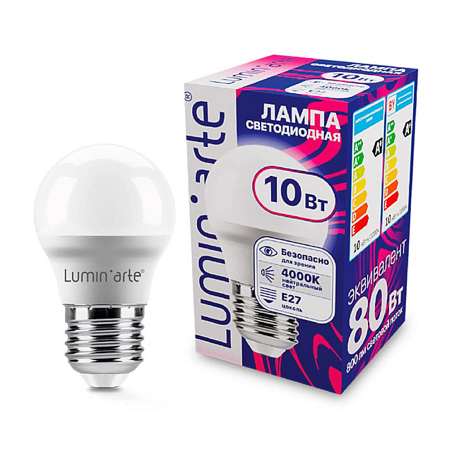 Лампа светодиодная Lumin-arte LSTD-G45-10W4KE27 LSTD-G45 10Вт 4000K E27