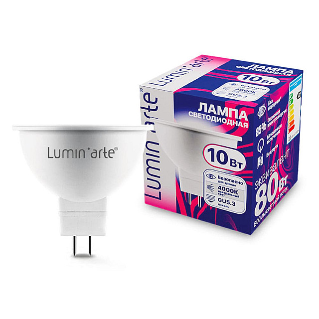 Лампа светодиодная Lumin-arte LSTD-MR16-10W4KGU5.3 LSTD-MR16 10Вт 4000K GU5.3