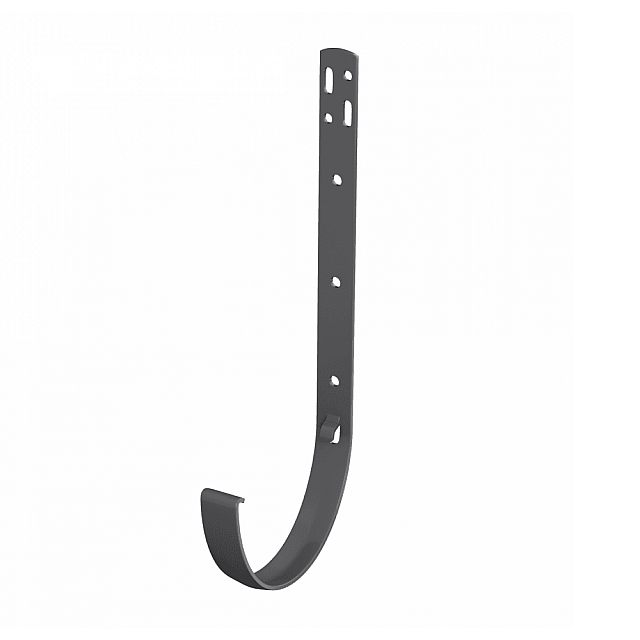 Кронштейн желоба ПВХ ТехноНиколь 72383 Оптима металлический 120*80 мм серый