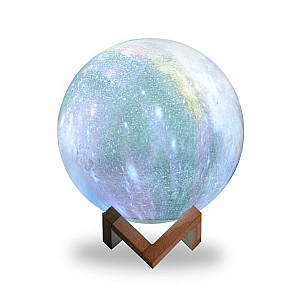 Светильник настольный Gauss NN003 3D Луна 1W RGB 5V Li-ion 450mA 15 см c пультом LED