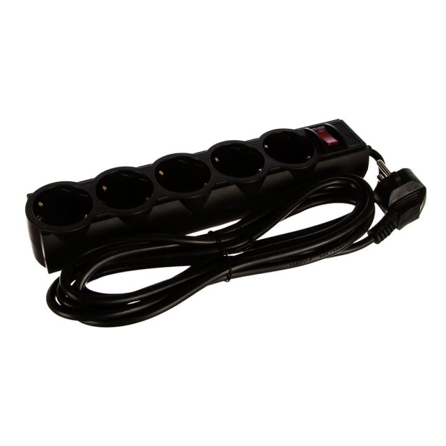 Сетевой фильтр Perfeo Powerx 8544429009 5 розеток черный 1.8 м