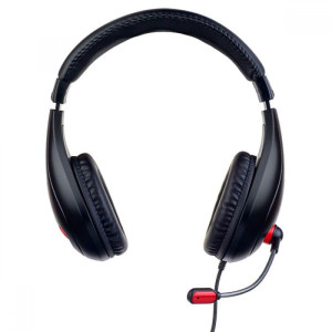 Стереогарнитура Perfeo Link PF_A4908 компьютерная полноразмерная черная