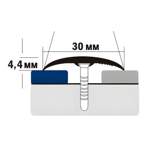 Порог-держатель PKD ПД-02 липа 30 мм 1.35 м