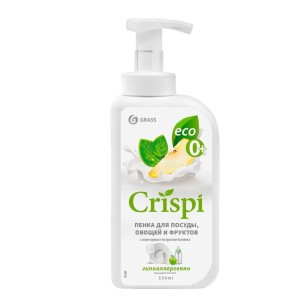 Средство для мытья посуды Grass Crispi 125455 пенка с соком груши и экстрактом базилика 550 мл