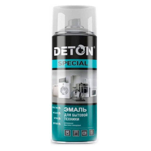 Эмаль для бытовой техники Deton Special белая 520 мл