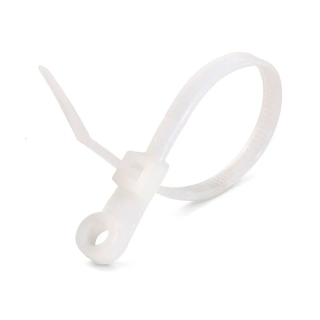 Стяжка Fortisflex 80528 нейлоновая КСО 4*110 мм белая 100 шт