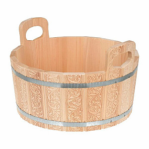 Ушат Банные штучки Цветы с орнаментом 15 л