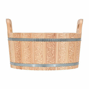 Ушат Банные штучки Цветы с орнаментом 15 л