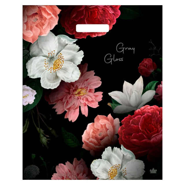 Пакет Артпласт Грэй Глосс Нежность ВУР55235 с вырубной ручкой 39*48 см 50 мкм ламинированный Тико