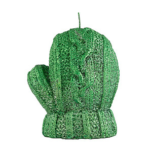 Свеча Волшебная страна Варежка 008336 зеленая лак