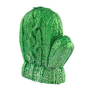 Свеча Волшебная страна Варежка 008336 зеленая лак