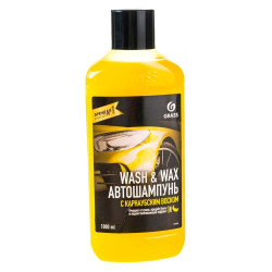 Автошампунь Grass Wash & Wax 110410 с карнаубским воском 1 л