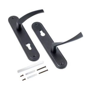 Комплект ручек Аллюр 103-1 85 мм BL матовый черный