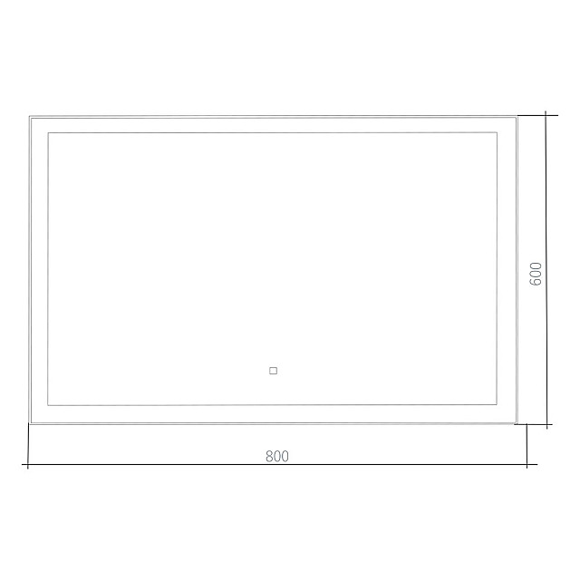 Зеркало Silver Mirrors Сантана ФР-00002081 сенсорный выключатель в алюминиевом профиле 60*80 см
