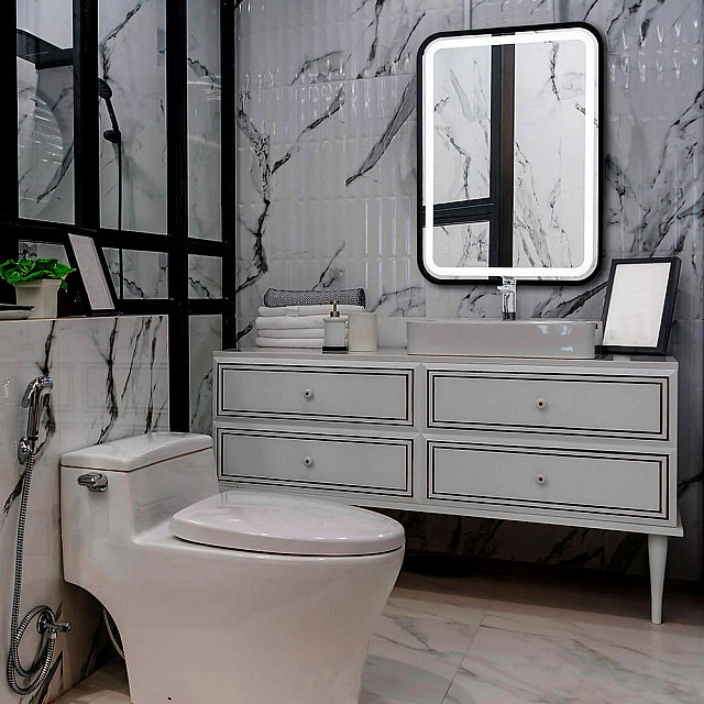 Зеркало Silver Mirrors Мальта-лофт LED-00002353 сенсорный выключатель 60*80 см