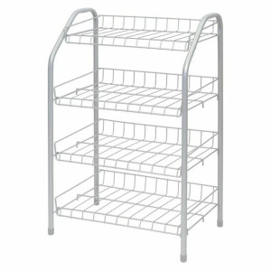 Этажерка для обуви Nika ЭТ2/МС 4-х секционная матовый серый 460*280*700 мм
