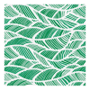 Коврик напольный Вилина Листья зеленые из вспененного ПВХ 0.65 м
