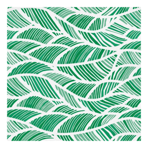 Коврик напольный Вилина Листья зеленые из вспененного ПВХ 0.65 м