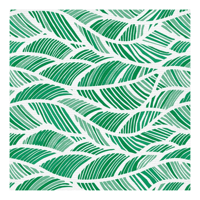 Коврик напольный Вилина Листья зеленые из вспененного ПВХ 0.65 м
