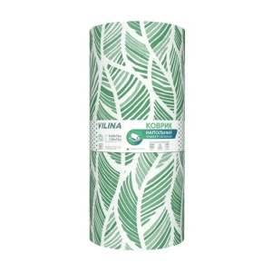 Коврик напольный Вилина Листья зеленые из вспененного ПВХ 0.65 м