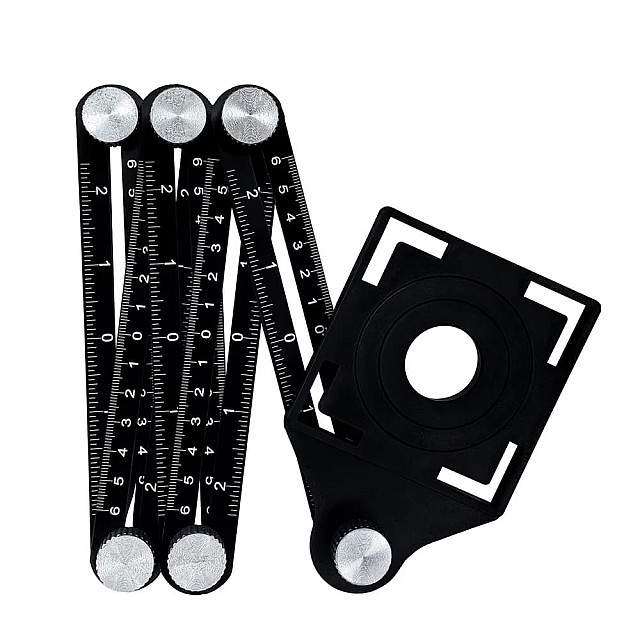 Линейка-шаблон VertexTools 3043-6-12 для переноса отверстий на плитку 6 секций по 12 см