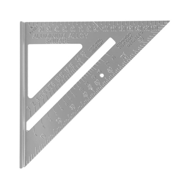Угольник VertexTools 3040-180 столярный алюминевый 180 мм