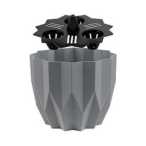 Кашпо ВМС Геометрия КШ-4113 серый жемчуг 0.8 л