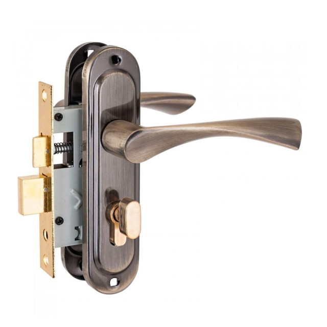 Замок врезной Стандарт 103/50В АВ старая бронза