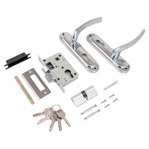 Замок врезной Стандарт 132/50 СР хром