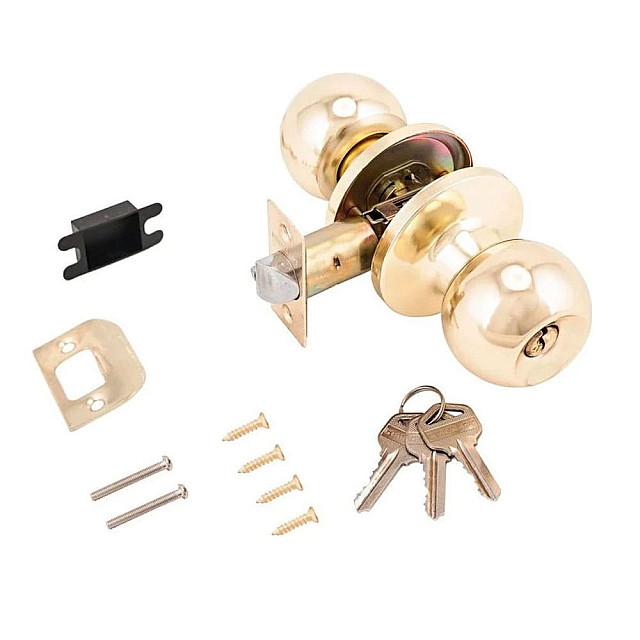 Защелка Стандарт 607 ЕТ GP золото ключ/фиксатор