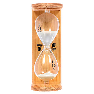 Часы песочные Банные штучки Люкс 18035 для бани и сауны 6.5*9*19.5 см