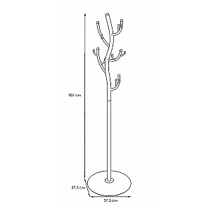 Вешалка ЗМИ Дерево напольная черная