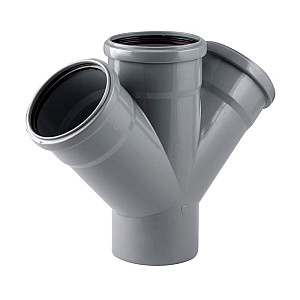 Крестовина для внутренней канализации РосТурПласт 11320 110*110*110 мм 45°