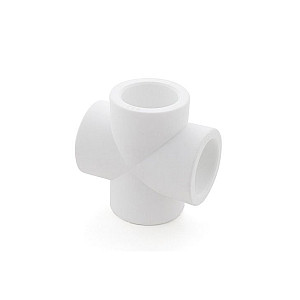 Крестовина РосТурПласт 10591 ПП 20 PN25 белый