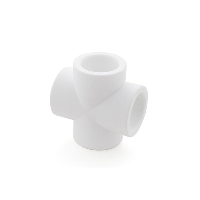 Крестовина РосТурПласт 10591 ПП 20 PN25 белый