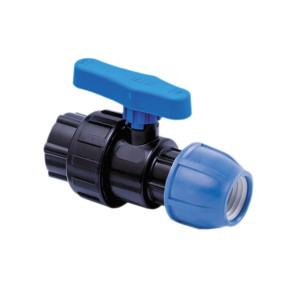 Кран шаровой РосТурПласт 14527 внутренняя резьба ПЭ 32*1